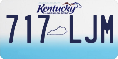 KY license plate 717LJM