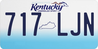 KY license plate 717LJN