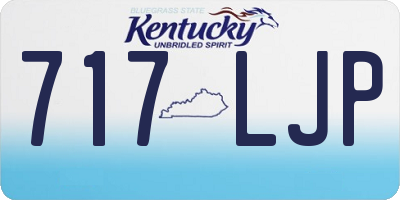KY license plate 717LJP