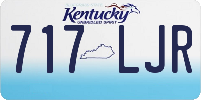 KY license plate 717LJR