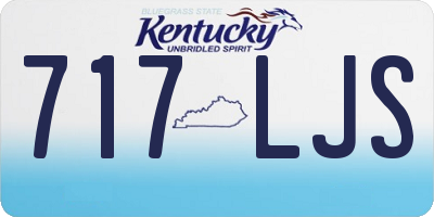 KY license plate 717LJS