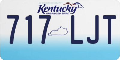 KY license plate 717LJT