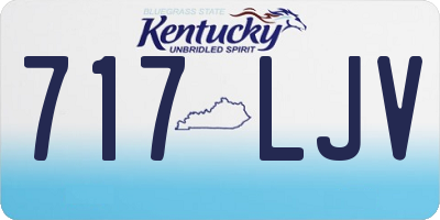 KY license plate 717LJV