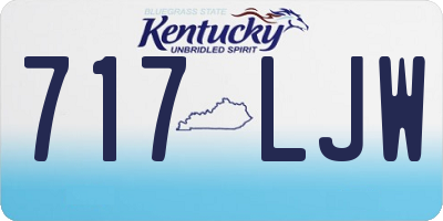 KY license plate 717LJW