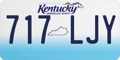 KY license plate 717LJY