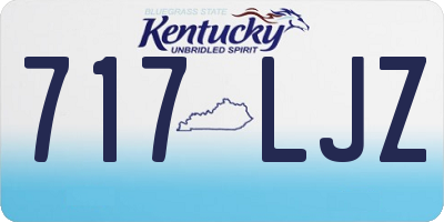 KY license plate 717LJZ