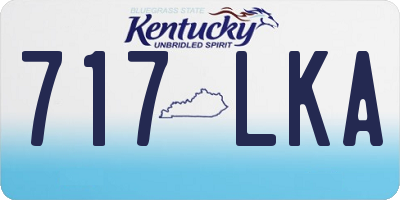 KY license plate 717LKA