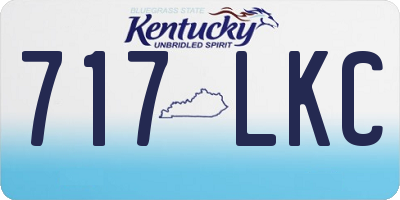 KY license plate 717LKC