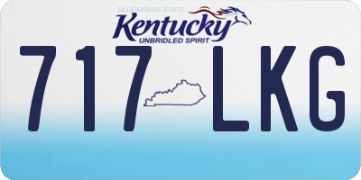 KY license plate 717LKG
