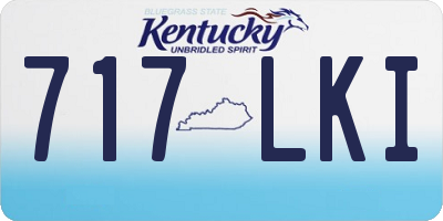 KY license plate 717LKI