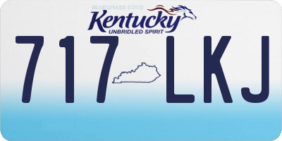 KY license plate 717LKJ