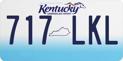 KY license plate 717LKL