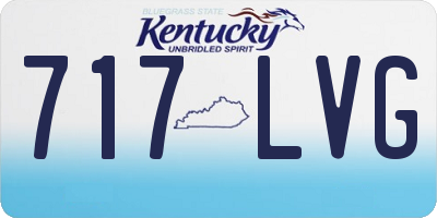 KY license plate 717LVG