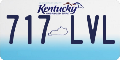 KY license plate 717LVL