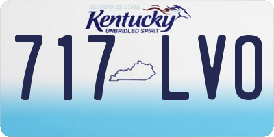 KY license plate 717LVO