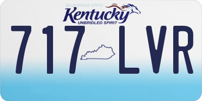 KY license plate 717LVR