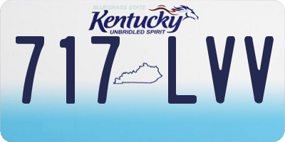 KY license plate 717LVV