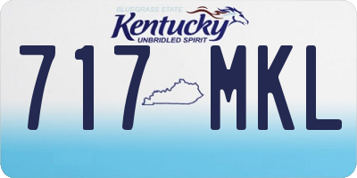 KY license plate 717MKL