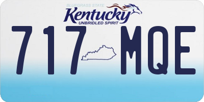 KY license plate 717MQE