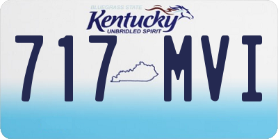 KY license plate 717MVI