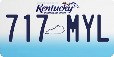 KY license plate 717MYL