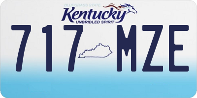 KY license plate 717MZE