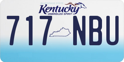 KY license plate 717NBU