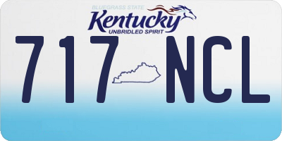 KY license plate 717NCL