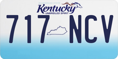 KY license plate 717NCV