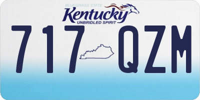 KY license plate 717QZM