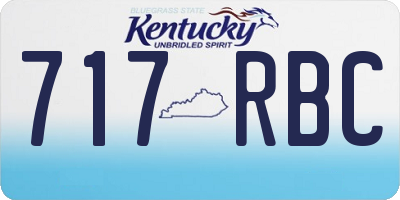 KY license plate 717RBC