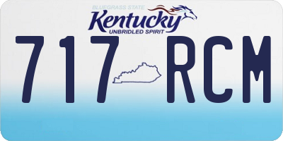 KY license plate 717RCM