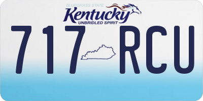 KY license plate 717RCU