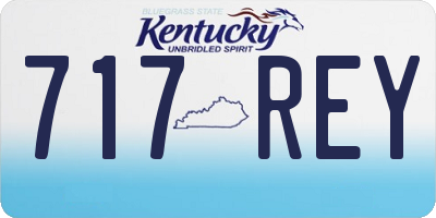 KY license plate 717REY