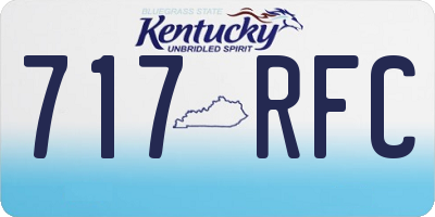 KY license plate 717RFC
