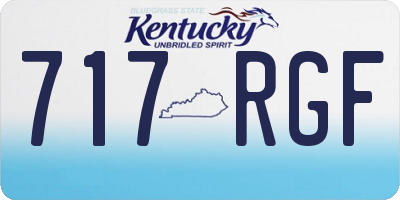 KY license plate 717RGF