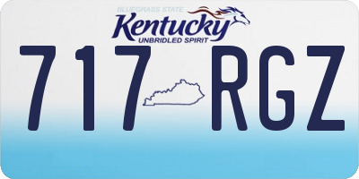 KY license plate 717RGZ