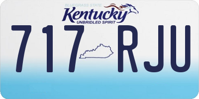 KY license plate 717RJU