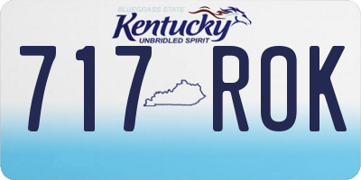KY license plate 717ROK