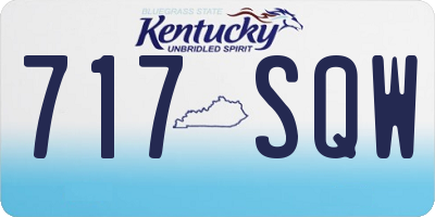 KY license plate 717SQW