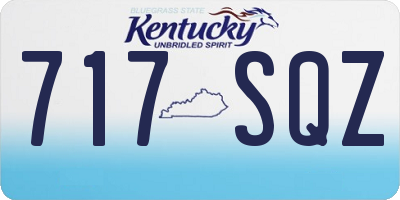 KY license plate 717SQZ