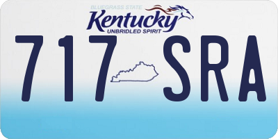 KY license plate 717SRA