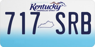 KY license plate 717SRB
