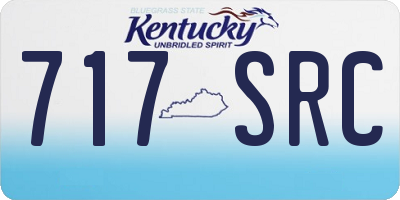 KY license plate 717SRC