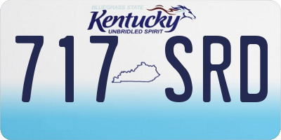 KY license plate 717SRD