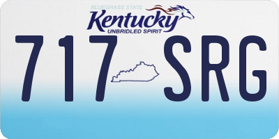 KY license plate 717SRG
