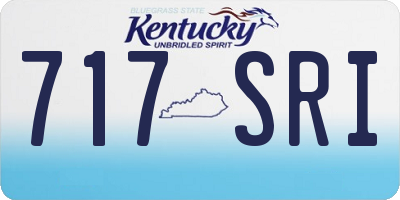 KY license plate 717SRI