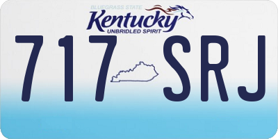 KY license plate 717SRJ