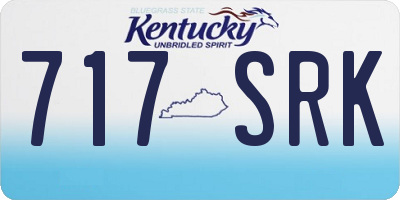 KY license plate 717SRK