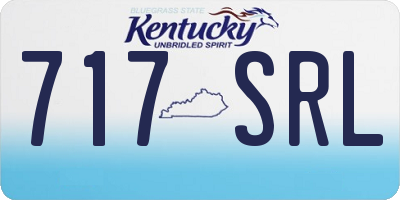 KY license plate 717SRL